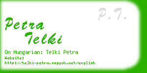 petra telki business card